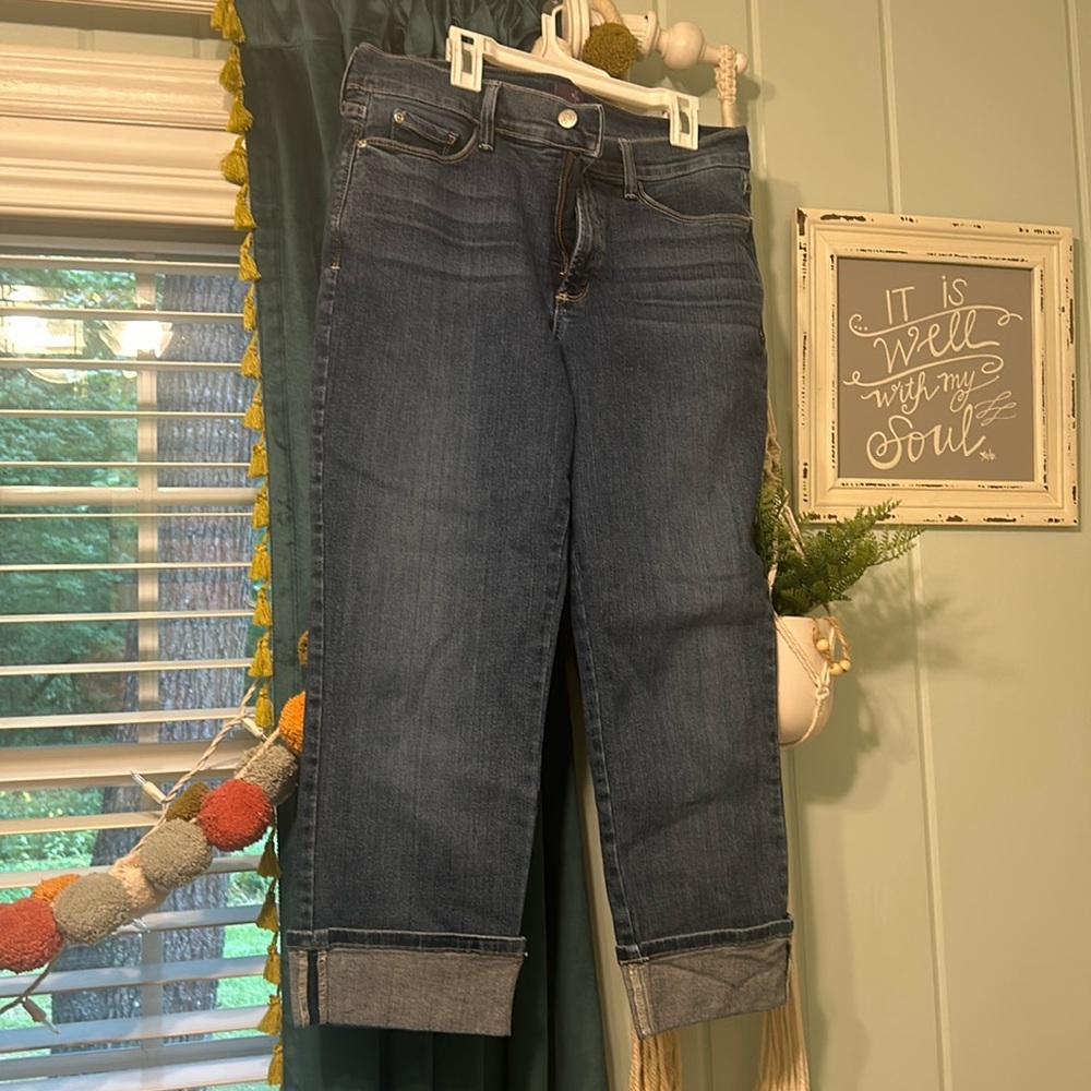 Size 10 wide cuff capri: Dayla Not Your Daughters Jeans